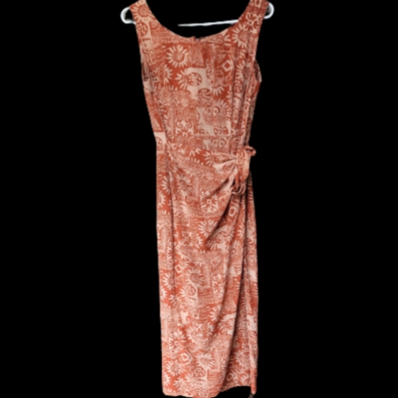 Spenser Jeremy 100% Silk Wrap Tie Midi Dress Size 8 - Picture 14 of 14